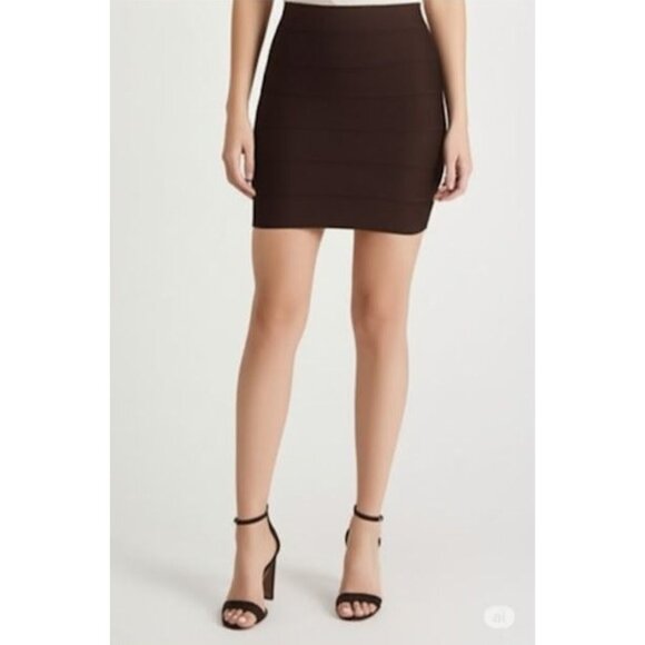 Vivienne Tam Dresses & Skirts - Vivienne Tam Brown Bandage High Waisted Pencil Skirt M
